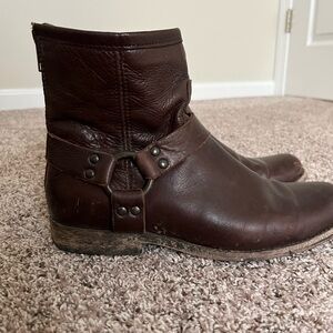 Frye Harness Short Boots, Size 9